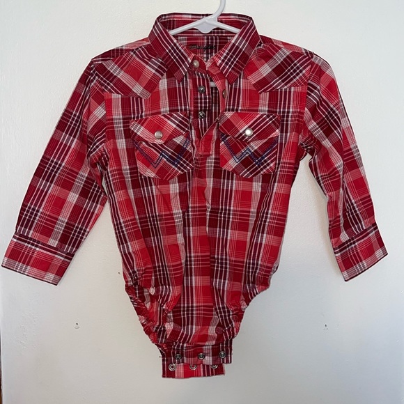 Wrangler Other - Wrangler Pearl Snap Baby Boy Onesie
